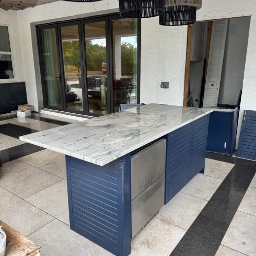 Contemporary Outdoor Kitchen Outdoor Kitchen Remodel by Cabinets Countertops And More, Inc project photo
